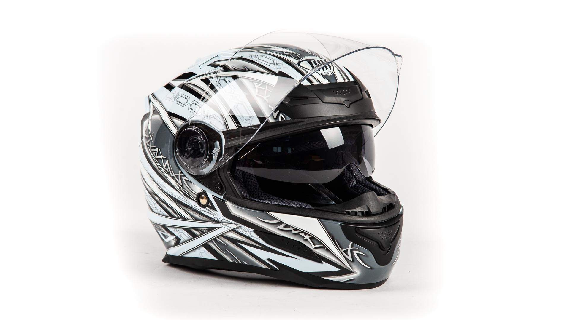 Шлем "THH" TS-44№3 BLK/WHT (S)